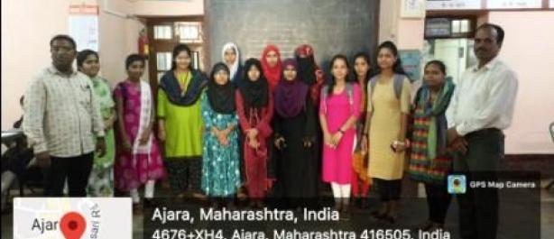 Departmental Visit to ‘GanagamaiVachanMandir, Ajara’, 26th April 2022