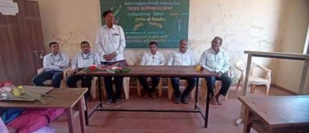 Hon. Chief Guest, Dr. Navnath Shinde Guiding the Students in the Send off Function