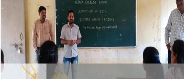Guest lecture by our alumni Mr. AbhishekRodagi,On10-04-2023