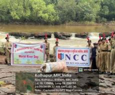 Cleanliness drive was conducted the Hiranyakeshi River on the occasion of International Rivers Day