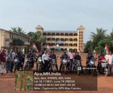 Tricolour and Rally were organized in every home.