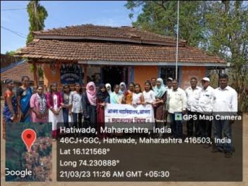 Dept. of Siology organized field visit to Hattiwade village on 21/03/2023