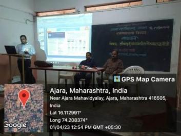 Shri. Rupesh Gawade –Patil  guiding the students on the Subject, ’Career in Pharmaceutical Industries’