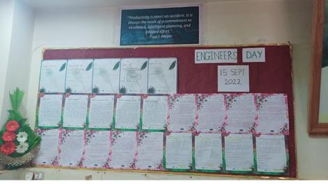 ENGINEERS DAY on 15-09-2022