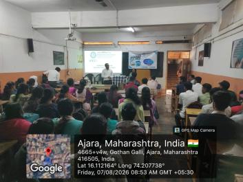 Financial Literacy Workshop - Department of Commerce, Ajara Mahavidyalaya, Ajara The Department of Commerce, Ajara Mahavidyalaya, Ajara organized a Financial Literacy Workshop on Friday, 07 August 2026 in Digital Classroom No. 01. The session aimed at enhancing financial awareness and responsible investment habits among students. Dr. R. D. Madhale, Associate Professor, delivered the welcome and introduction. The event was held in the presence of Dr. Kiran G. Potdar, I/C Principal, and Shri Yogesh Patil, Off