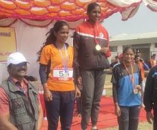 Sapna Kamble got Bronz Medal in zonal athletics tournaments