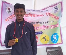 Siddhanth Pujari  Pujari - Gold Medal in Zonal Tournament Merit